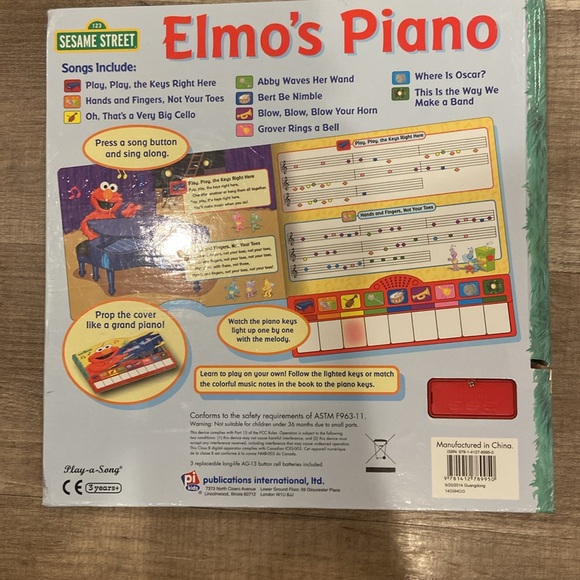 Vintage Sesame Street Elmo’s Piano (Musical book) - Picture 3 of 6